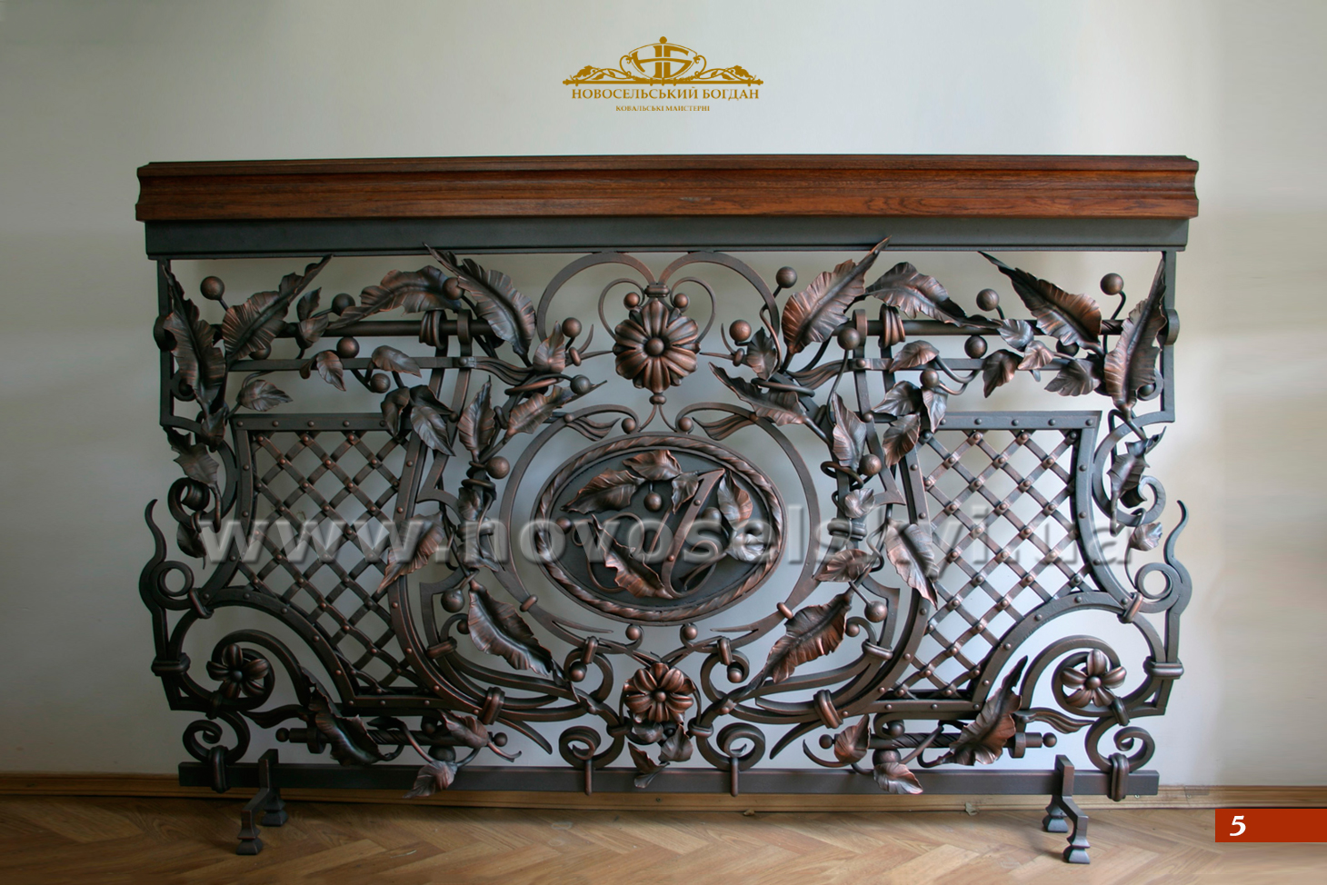 Metal forged balcony