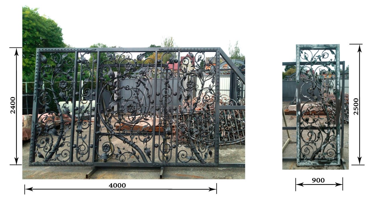 Wrought iron gate