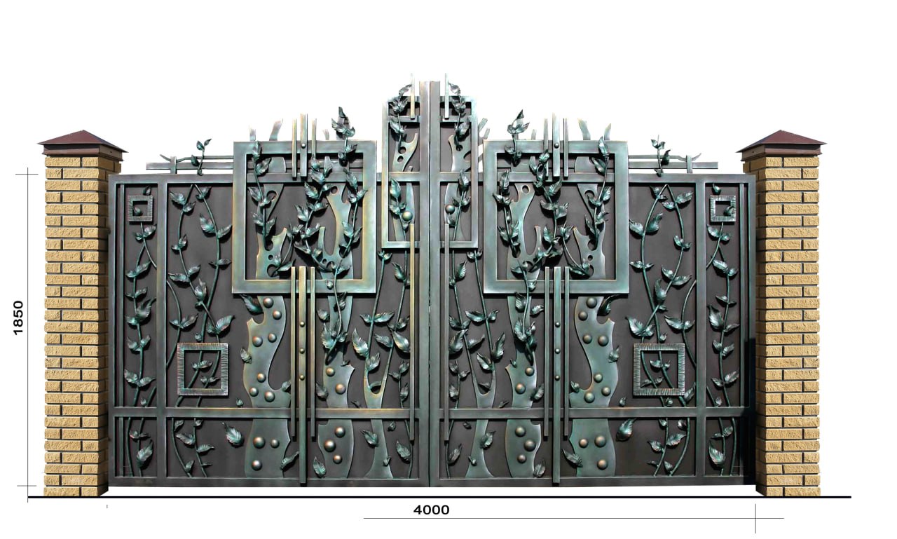 Wrought iron gate (exhibition sample)