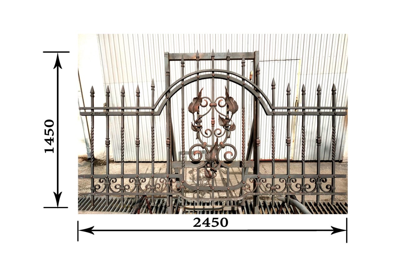 Wrought iron fence