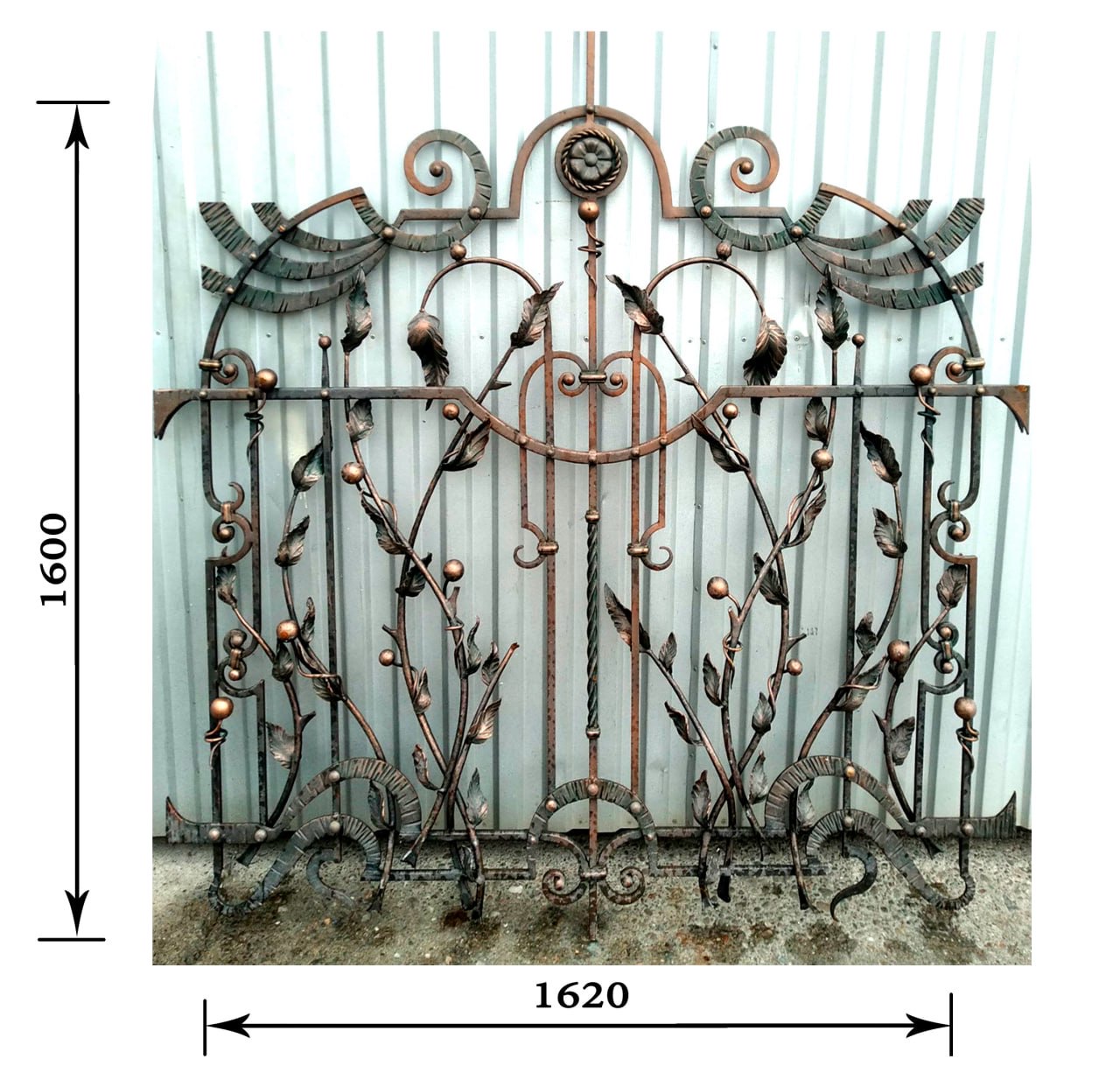 Wrought iron fence