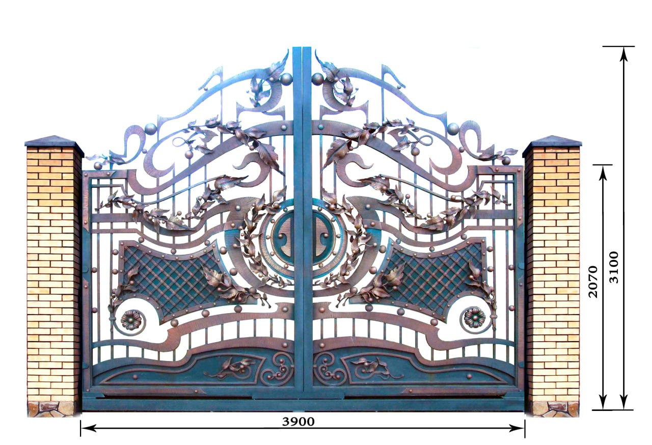 Wrought iron gate (exhibition sample)