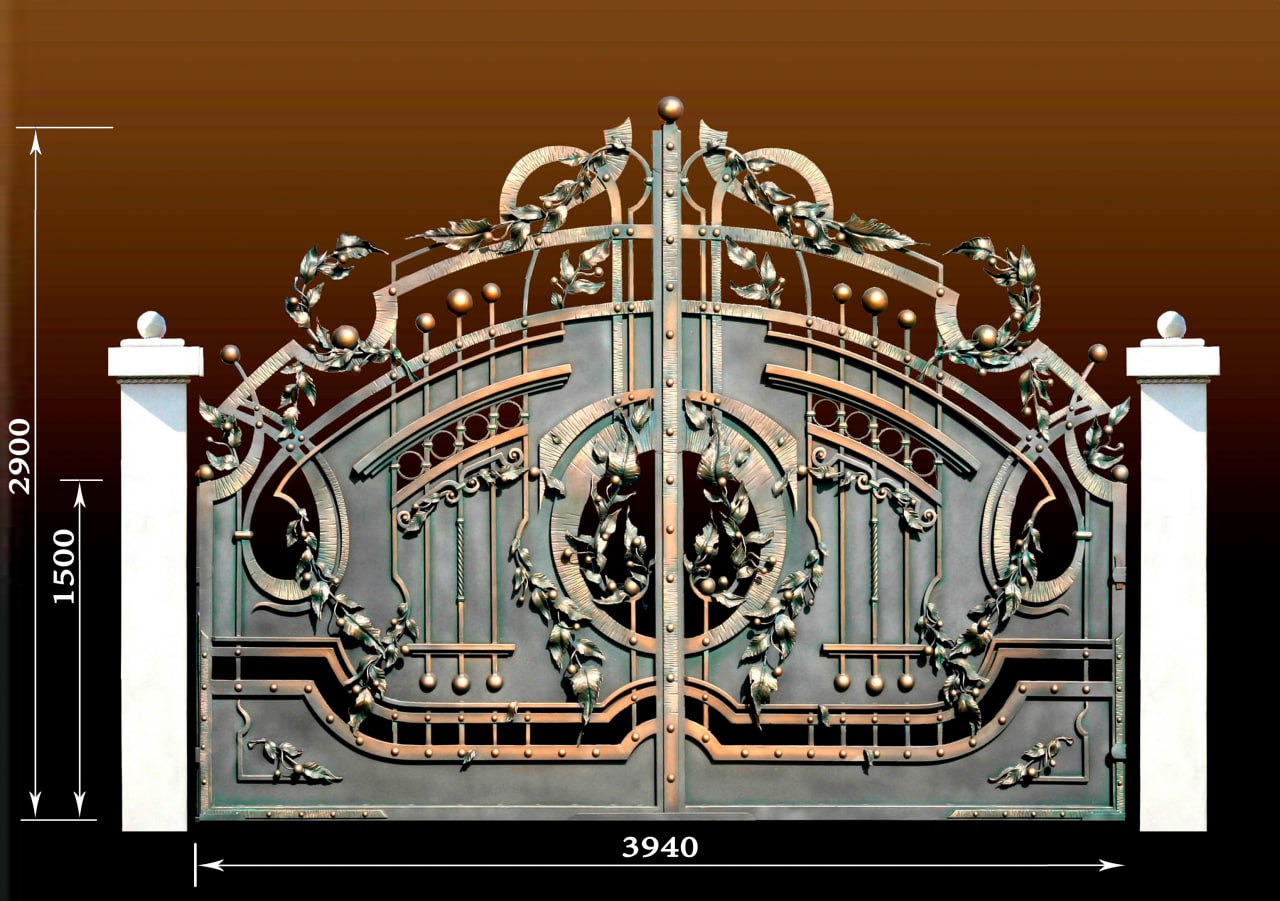 Wrought iron gate (exhibition sample)